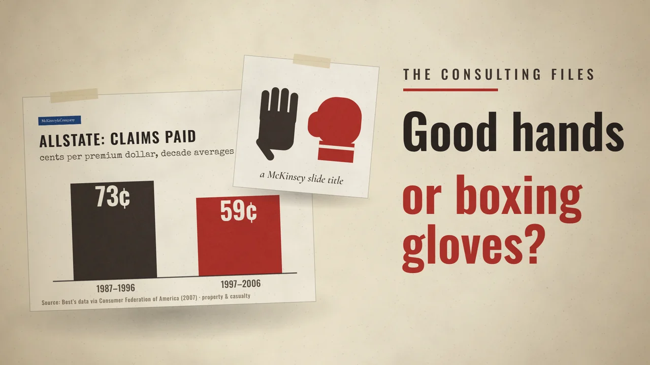 The Consulting Files: Allstate and McKinsey: Good Hands or Boxing Gloves?