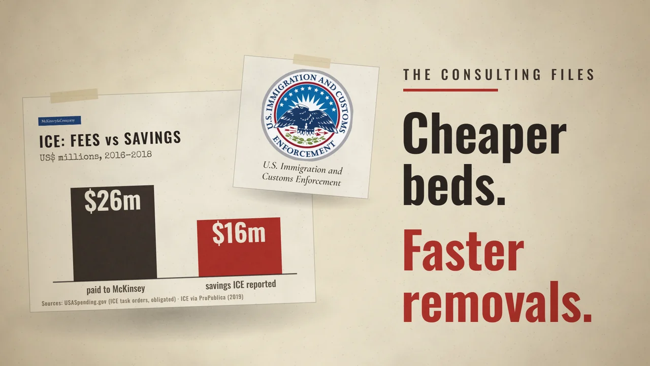 The Consulting Files: McKinsey and ICE: Who Carries the Cost of a Saving?